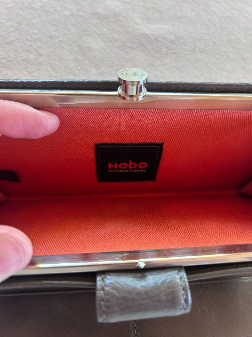 HOBO gray leather